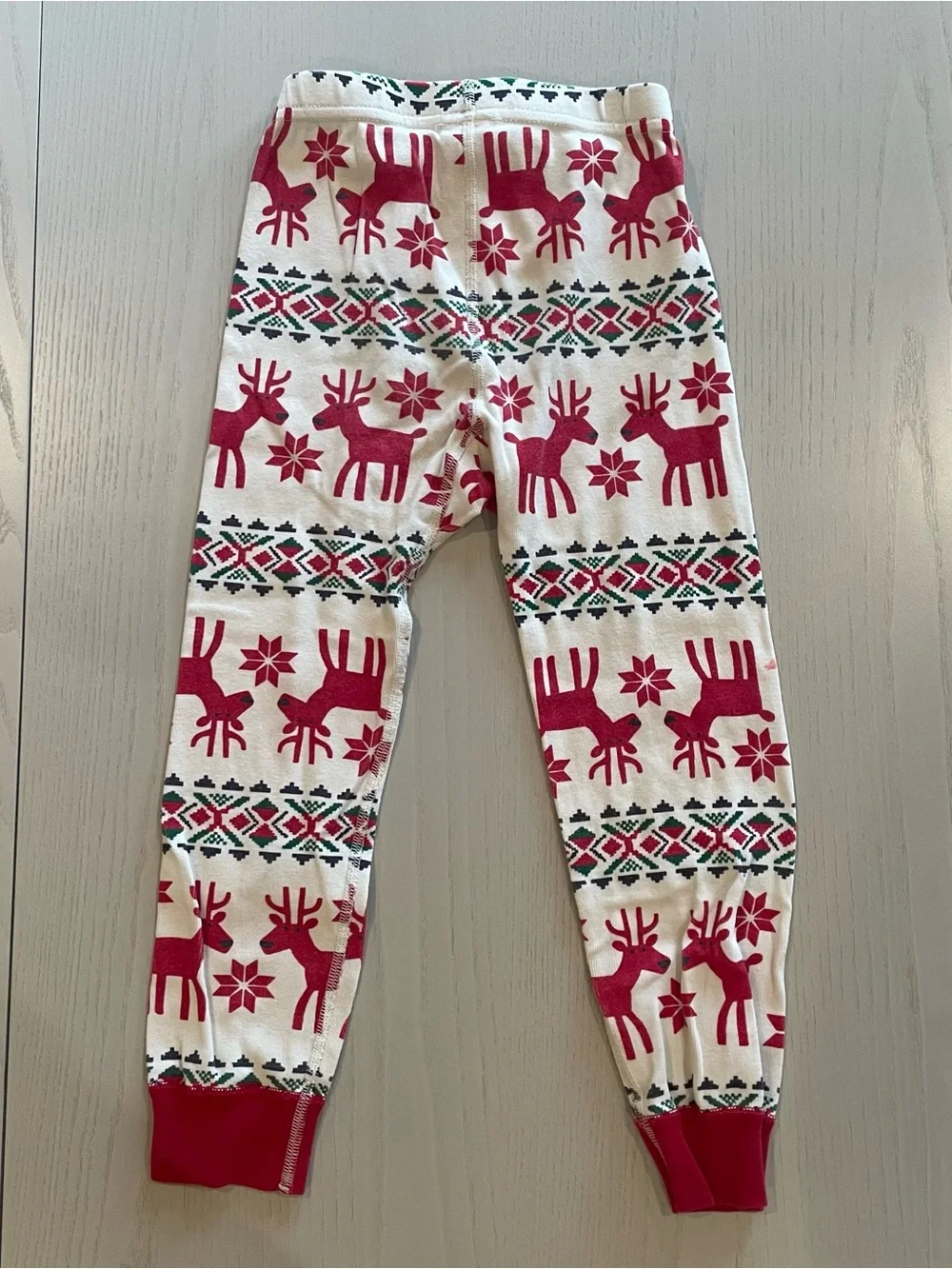 Hanna Andersson Holiday Dear Deer HannaJams Cotton Pajama Set - Size 4 100